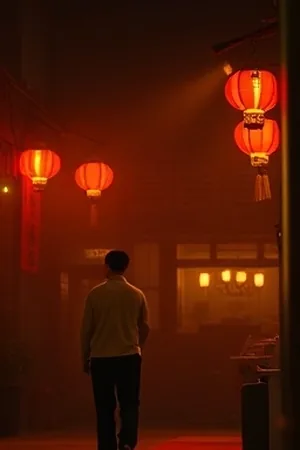 《霜降那天》封面，昏黄灯光下的一桌家常晚饭