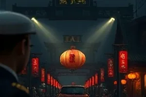 《半城烟雨》封面，雨中的老巷石板路与撑伞行人